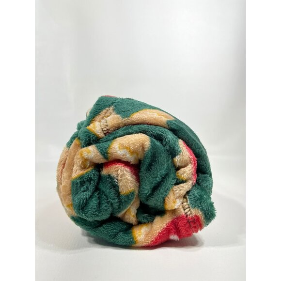 Holiday Time Gingerbread Velvet Christmas Plush Throw Blanket 50" x 60" - Picture 8 of 9